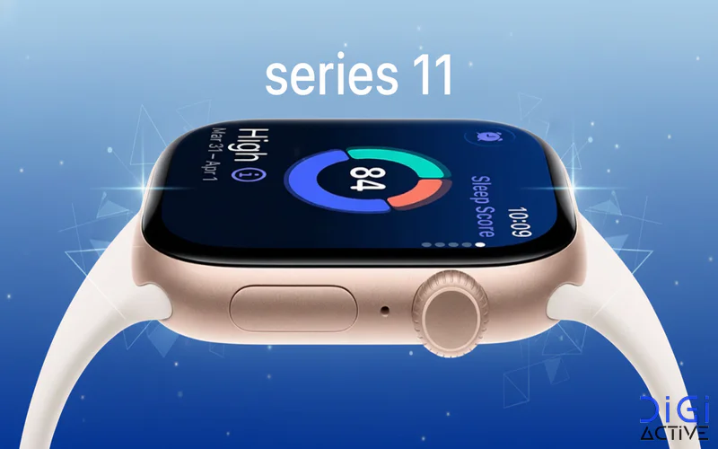 تصویر اپل واچ 2025 با بکگراند ابی و تسکست series 11