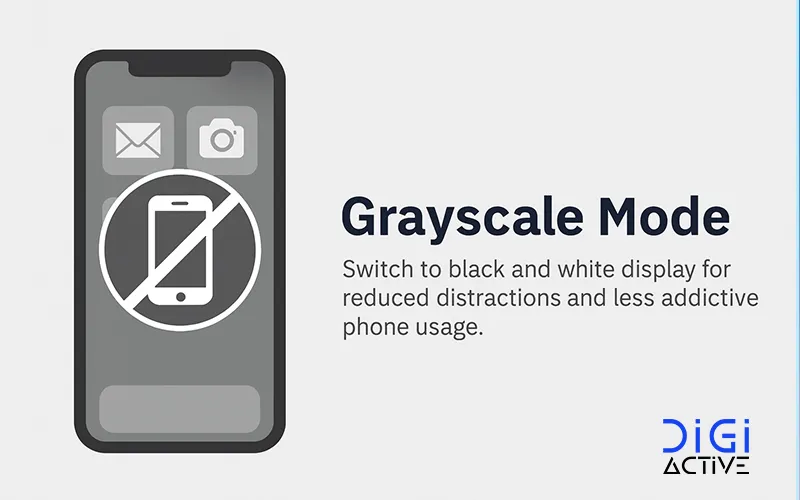 فعالسازی حالت نمایش خاکستری در تنظیمات گوشی