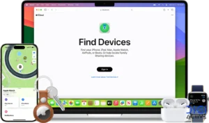 ردیابی دستگاه با آیفون