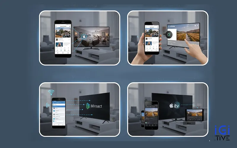 اتصال بیسیم گوشی به تلویزیون با اسکرین میرورینگ و وای فای